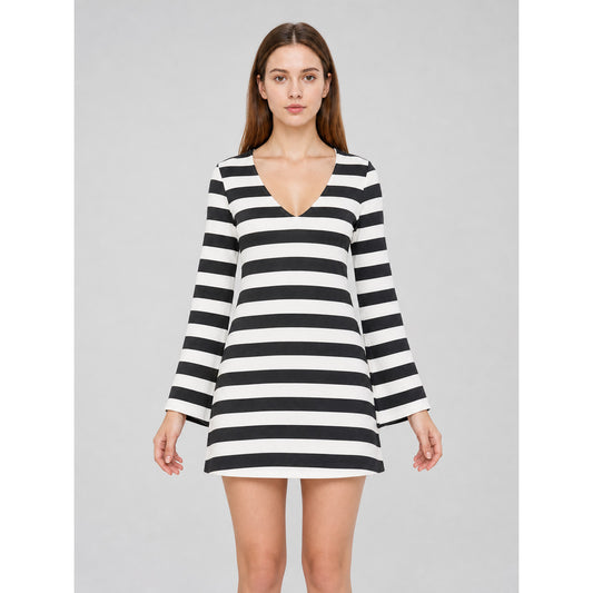 Striped Costume with Hat for Cosplay and Parties