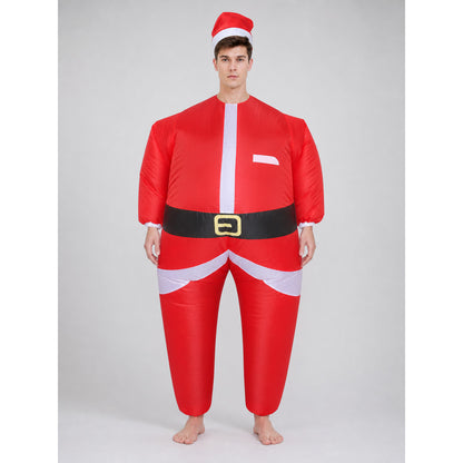 Santa Claus costume with beard and hat for the holidays