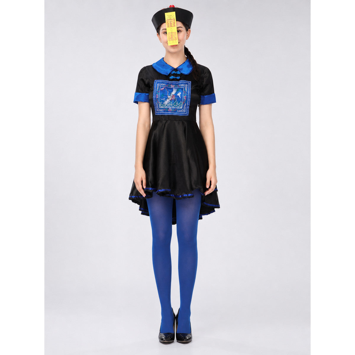 Black and Blue Stage Cosplay Dress