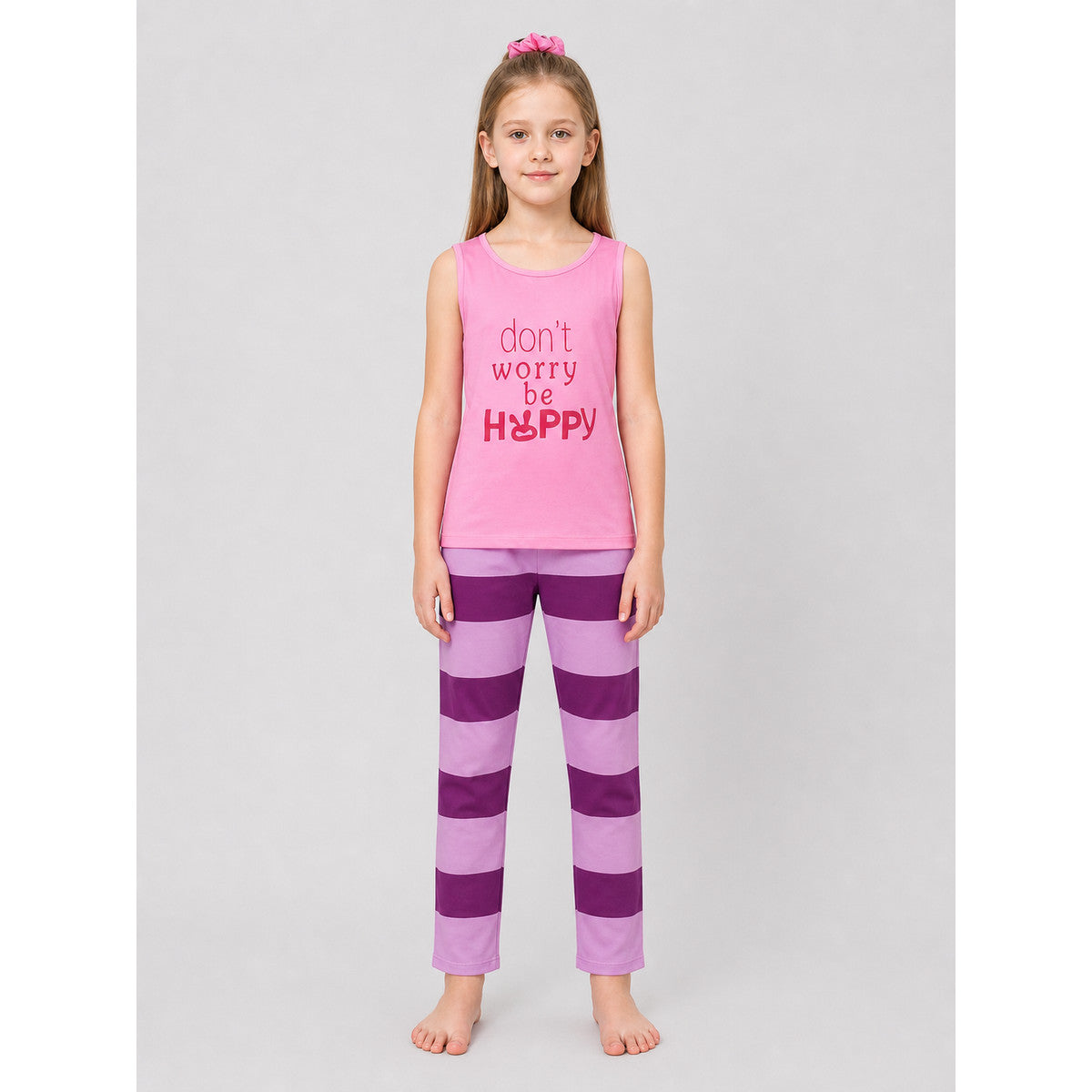 Zootopia Nick and Judy Costume, Pink Top, Striped Pants