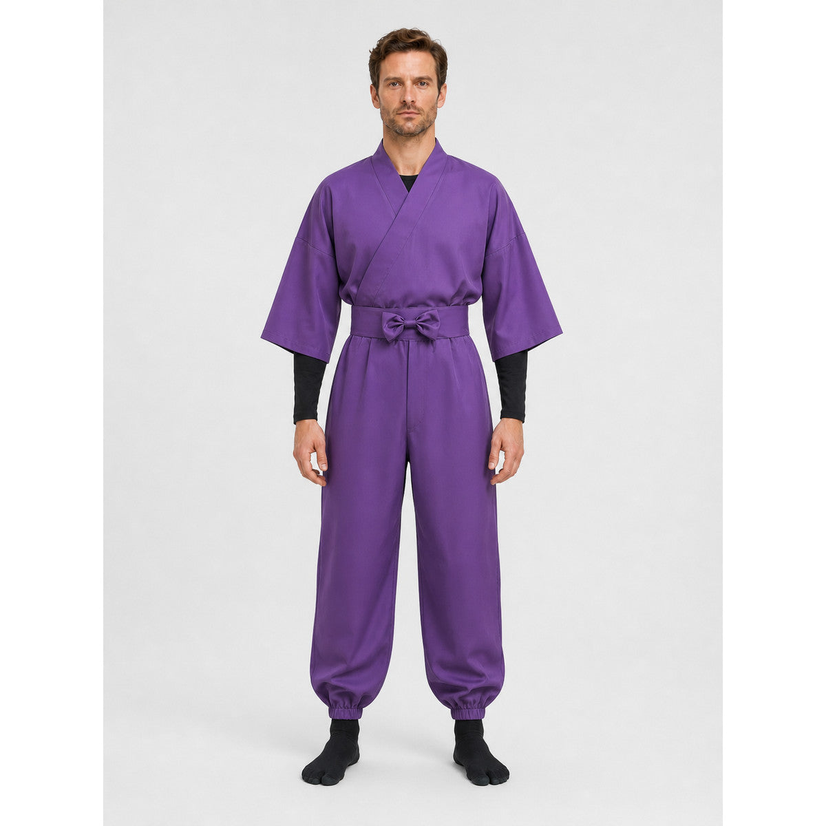 Doi Hansuke Ninja Cosplay Jumpsuit from the Anime on-model view