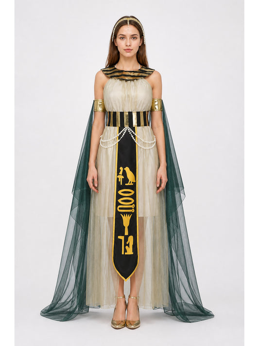 Cosplay Dress with Cape Sleeves and Belt main product view