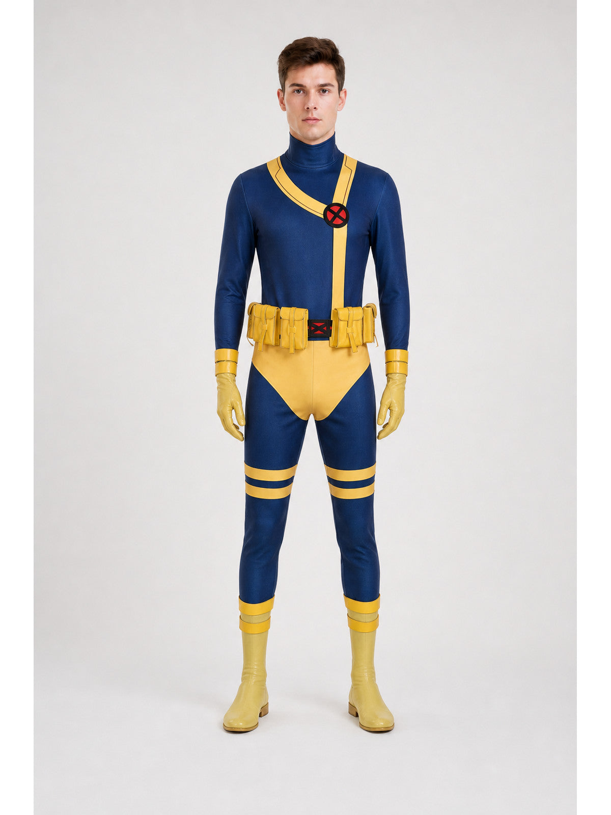 Cyclops X-Men ’97 Cosplay Jumpsuit, 6 Pieces main product view