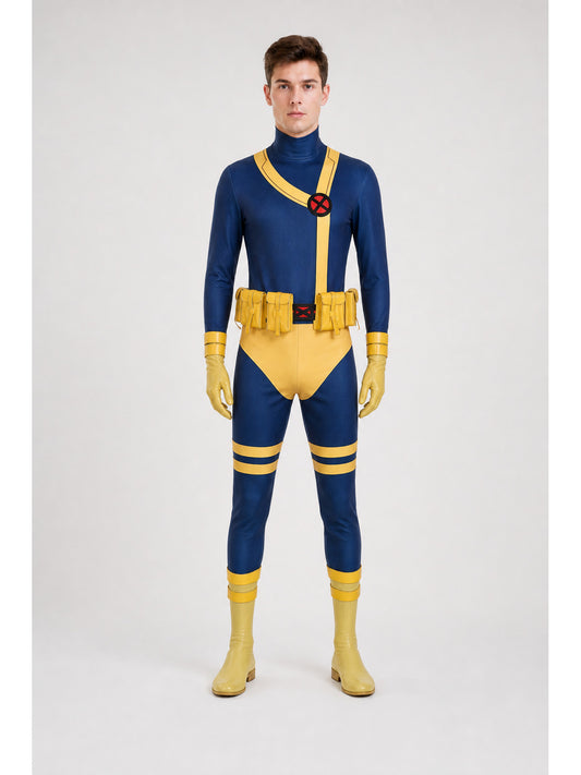 Cyclops X-Men ’97 Cosplay Jumpsuit, 6 Pieces main product view