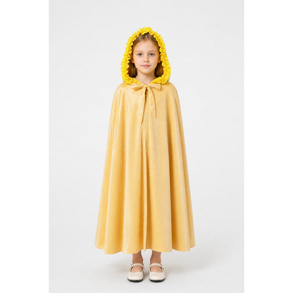 Children's Gold Hooded Cape with Bow main product view