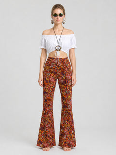 Party Costume: Top, Flare-Leg Pants, and Accessories
