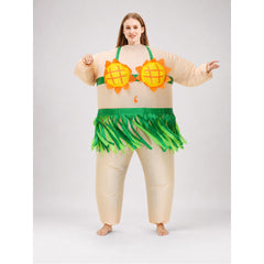 Inflatable Sunflower Costume with Fan