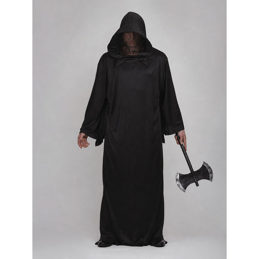 Black Hooded Cloak for Halloween and Cosplay