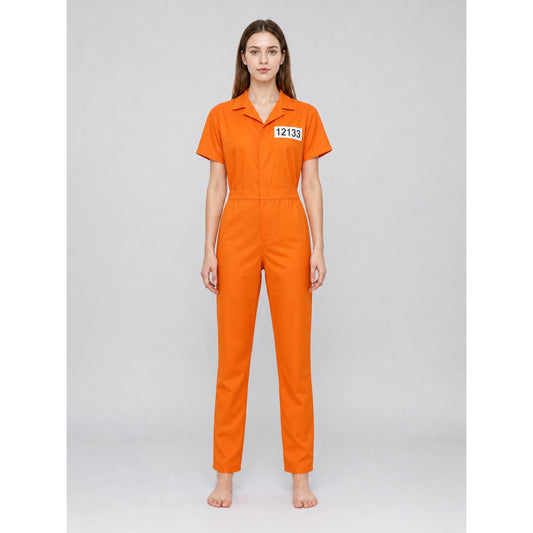 Prisoner Costume, Orange, XS, Accessories