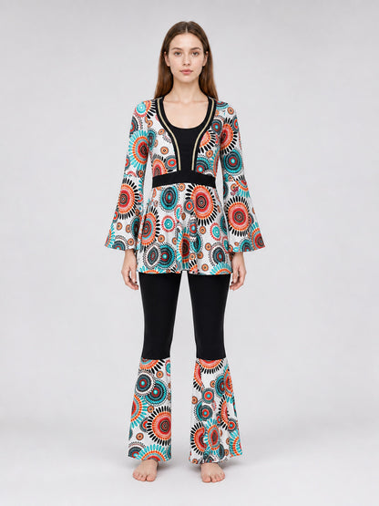 Retro 1960s–70s Disco-Style Costume with Pants main product view