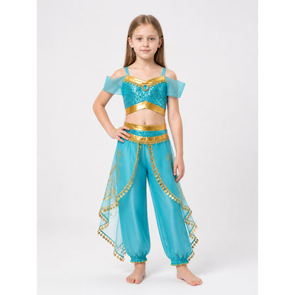 Blue and Gold Princess Costume Set main product view