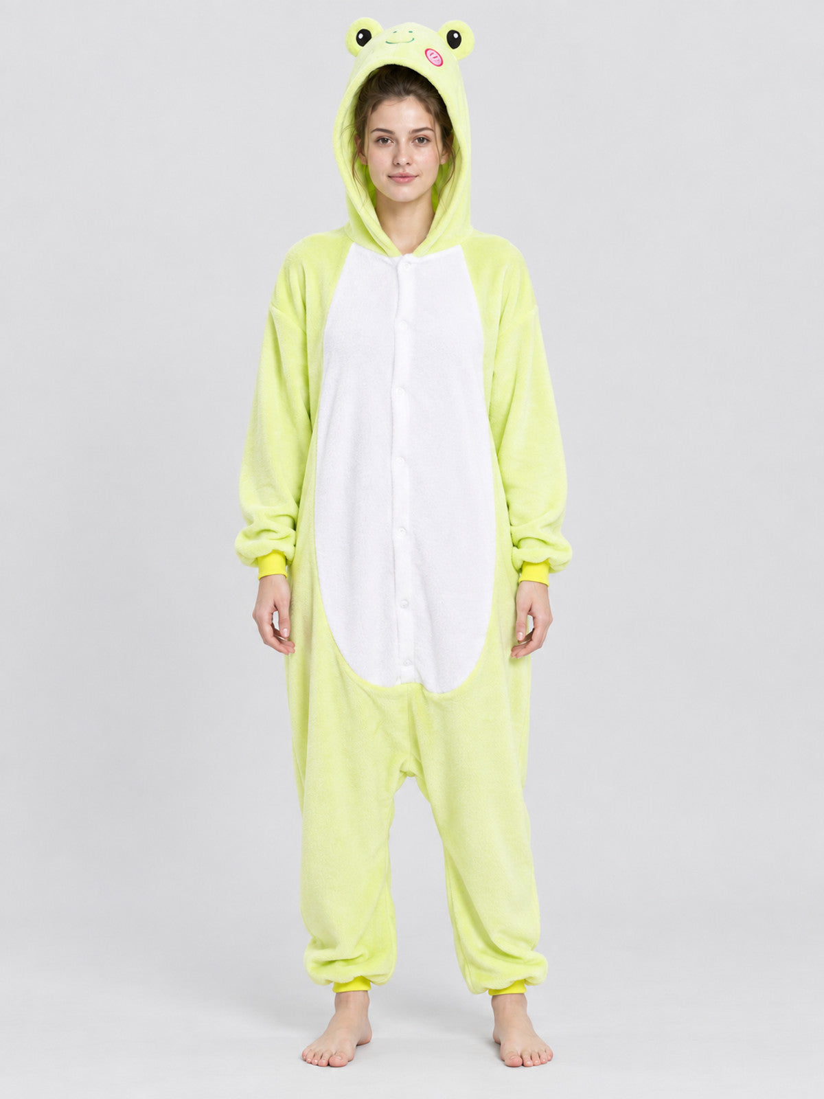 Kigurumi Jumpsuit with Hood and White Insert
