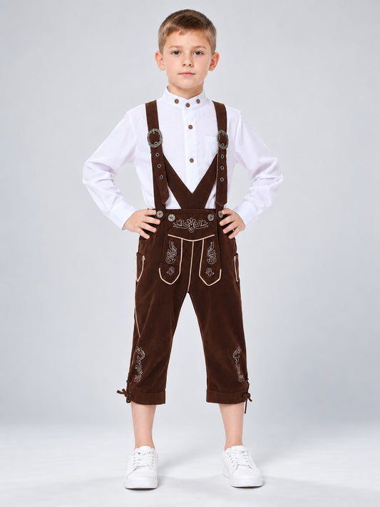 Kids' Oktoberfest Costume: Shirt and Suspender Pants