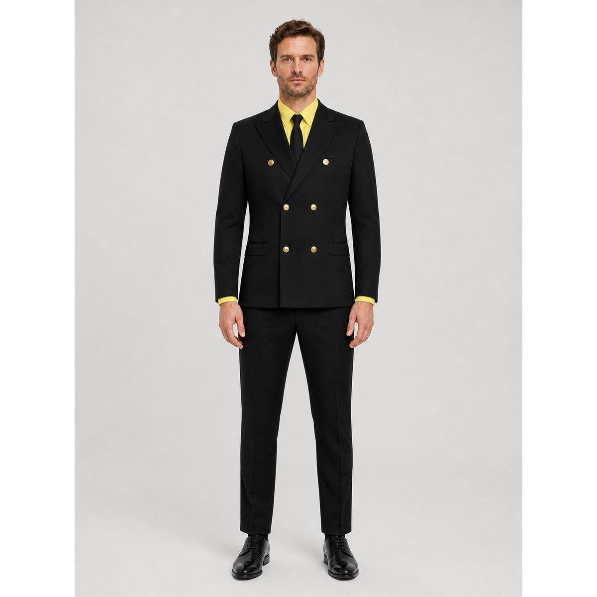 Sanji Double-Breasted Cosplay Costume from One Piece on-model view