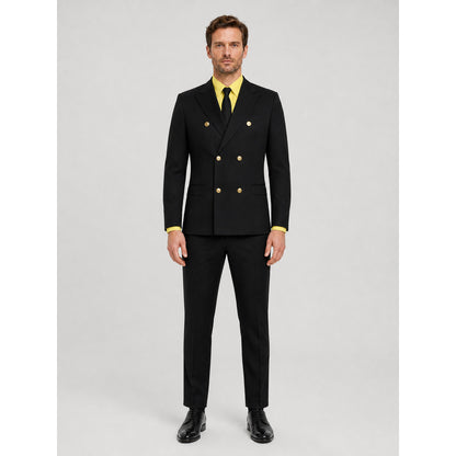 Sanji Double-Breasted Cosplay Costume from One Piece on-model view