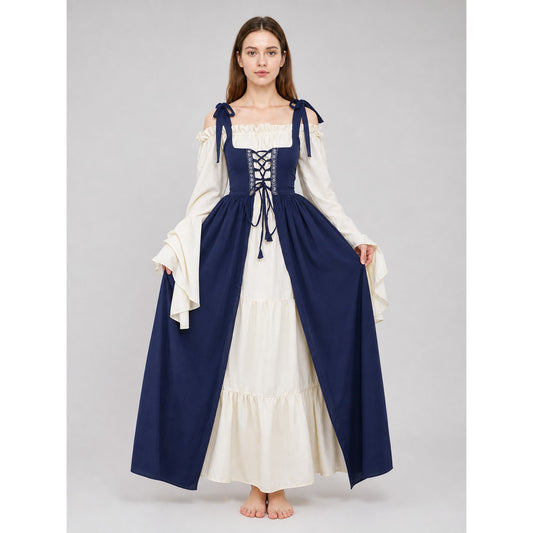 Renaissance-Style Costume Dress with Lacing