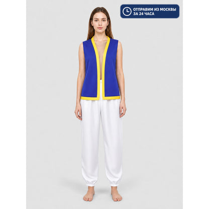 Cosplay Costume: Vest, Pants, and Mushroom Hat