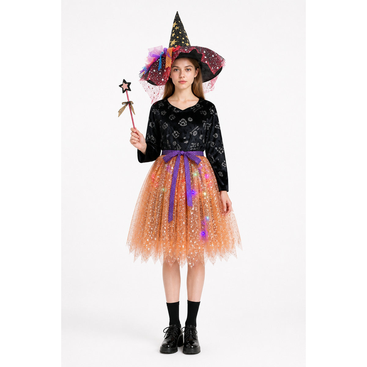 Costume Set with Pointed Hat and Wand main product view