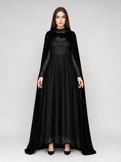 Elphaba Cosplay Costume: Dress, Cape, and Hat