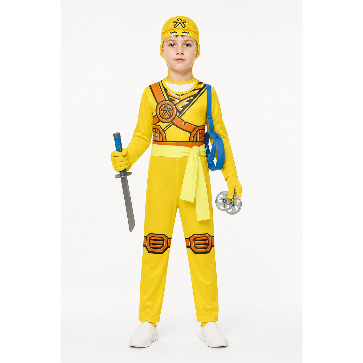 Ninja Costume Jumpsuit with Mask and Gloves main product view