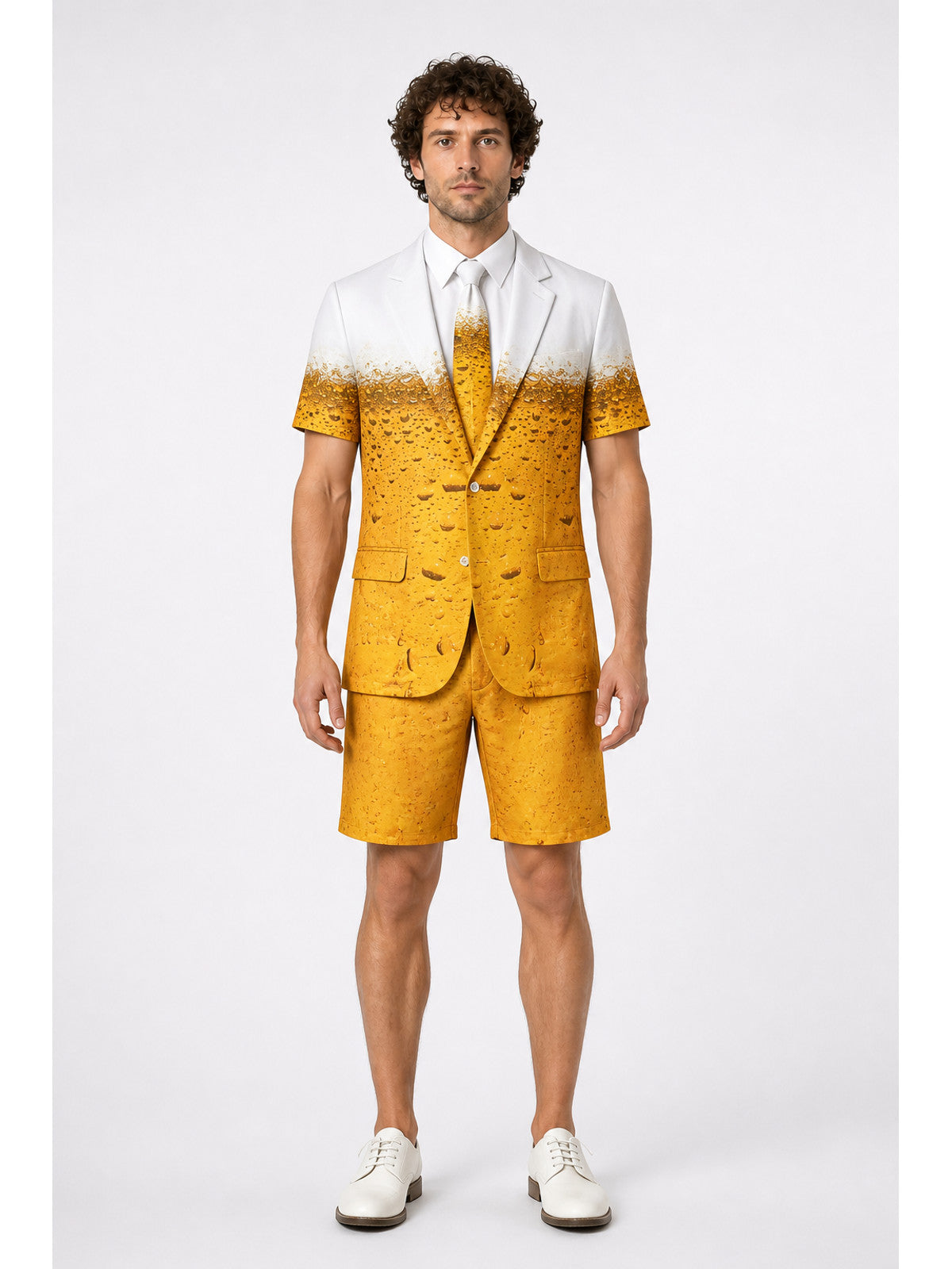 Stage Costume with Beer Print, Shorts, and Tie main product view