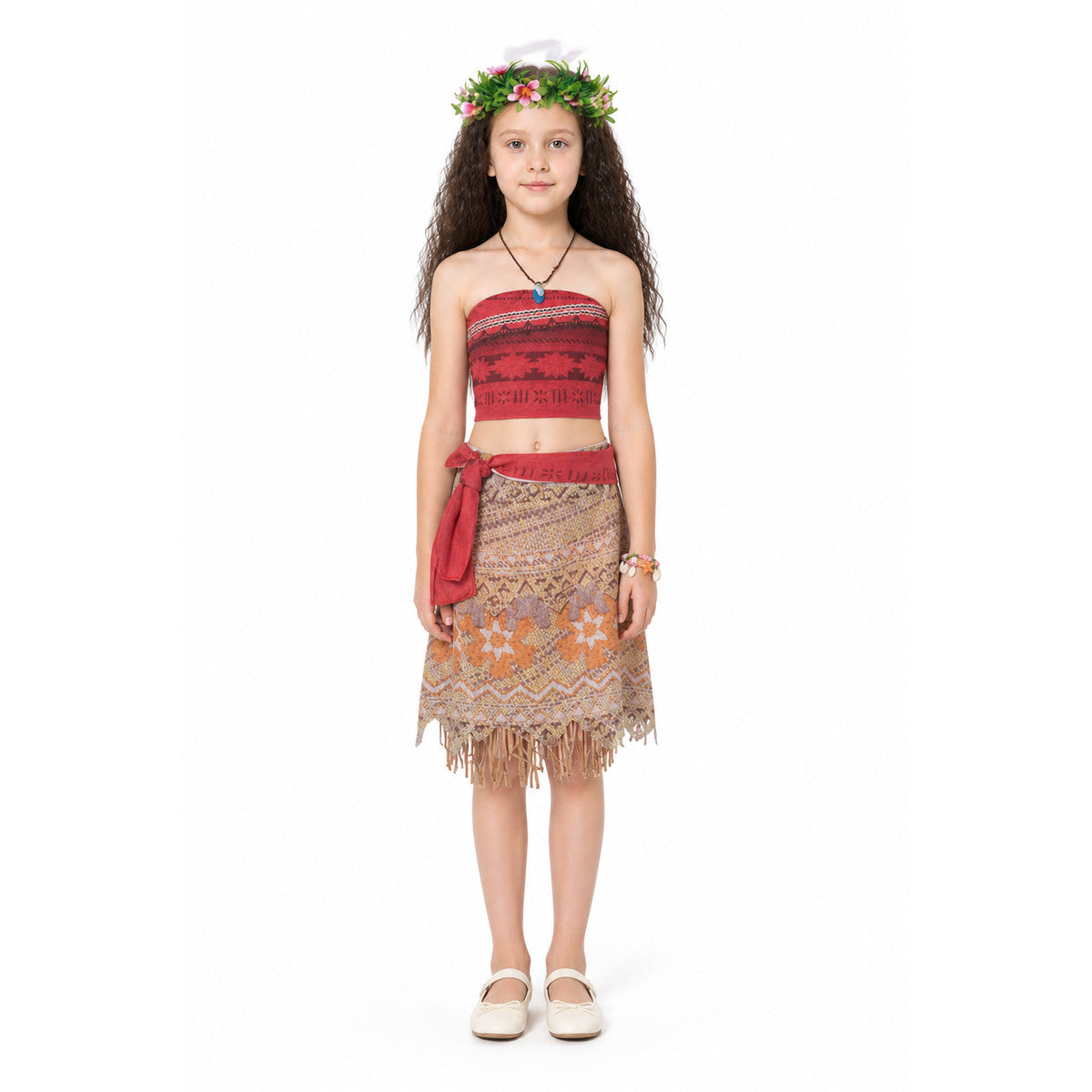 Moana Costume with Wig and Skirt main product view