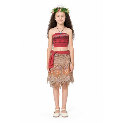 Moana Costume with Wig and Skirt main product view
