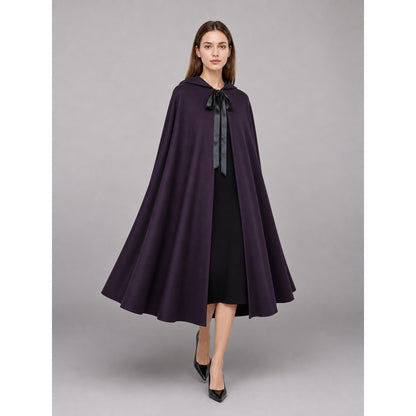 Purple Gothic Carnival Cloak with Hood