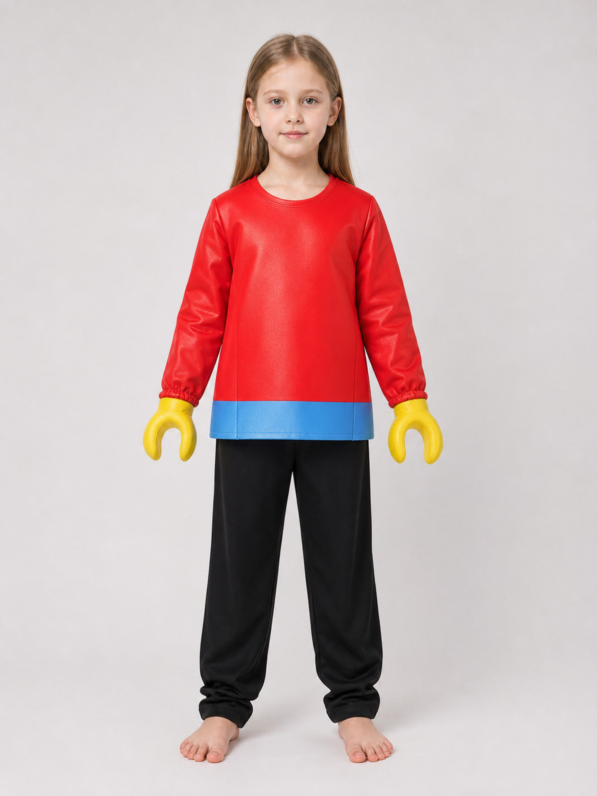 Minecraft-Style Block Character Costume for Parties front view