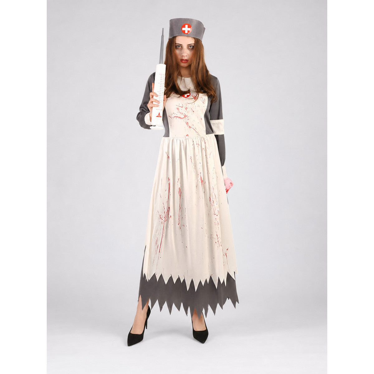 Costume with Cap and Prop Syringe