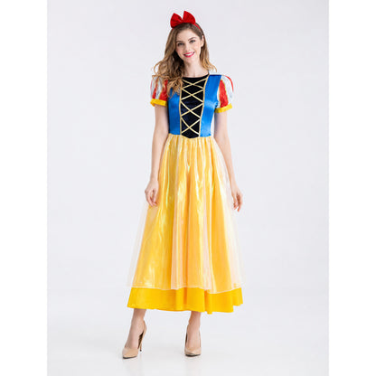 Snow White Costume Dress for Cosplay and Carnival on-model view