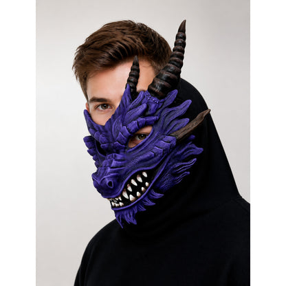 Purple Dragon Carnival Headpiece for Halloween main product view