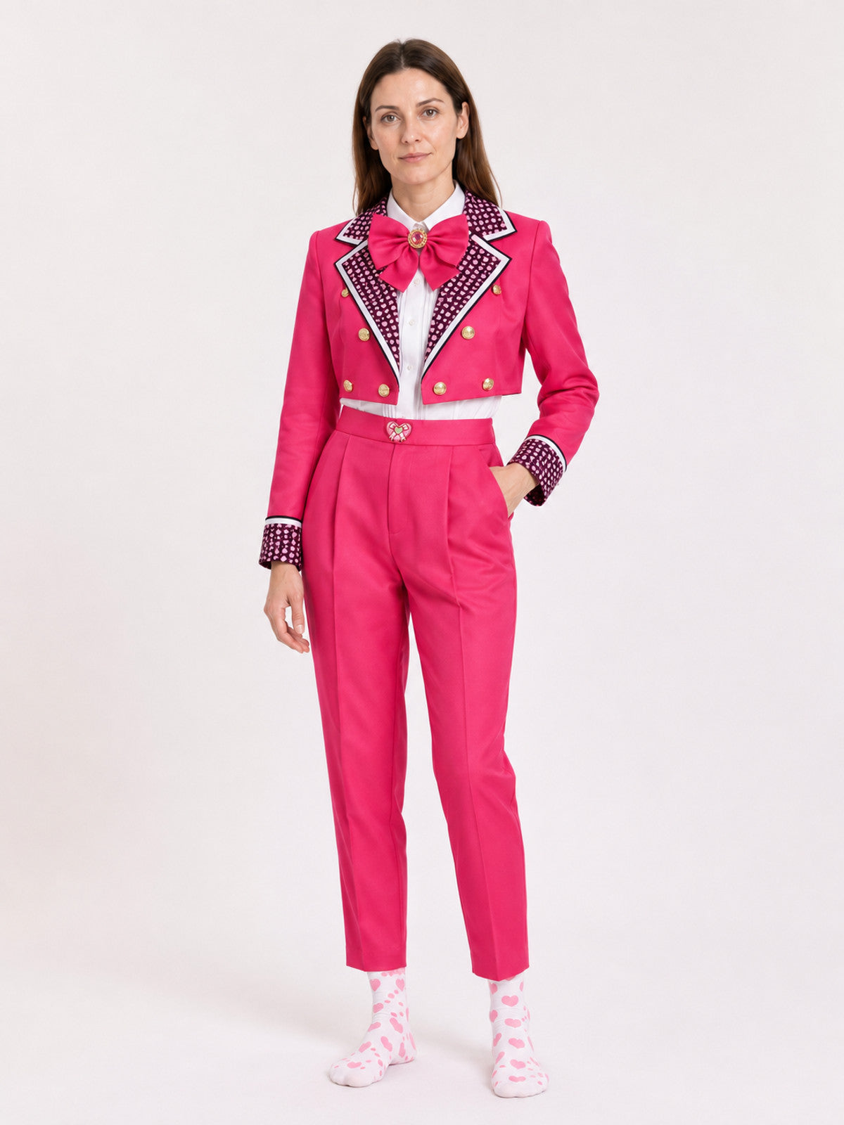 Descendants Cosplay Costume with Bow for Carnival main product view
