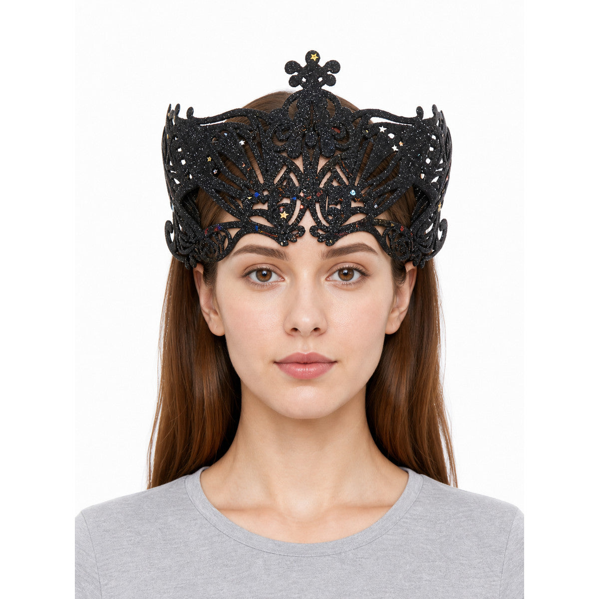 Carnival Glitter Eye Mask front view