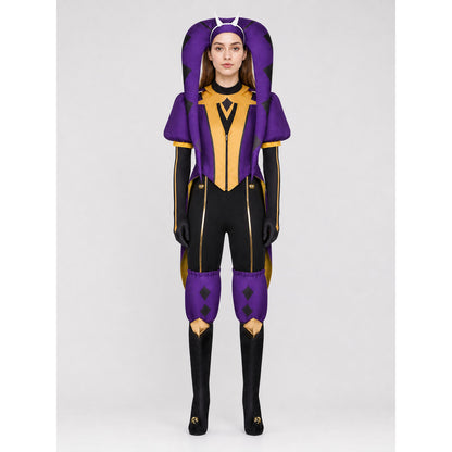 Jester-Style Clown Theater Costume on-model view
