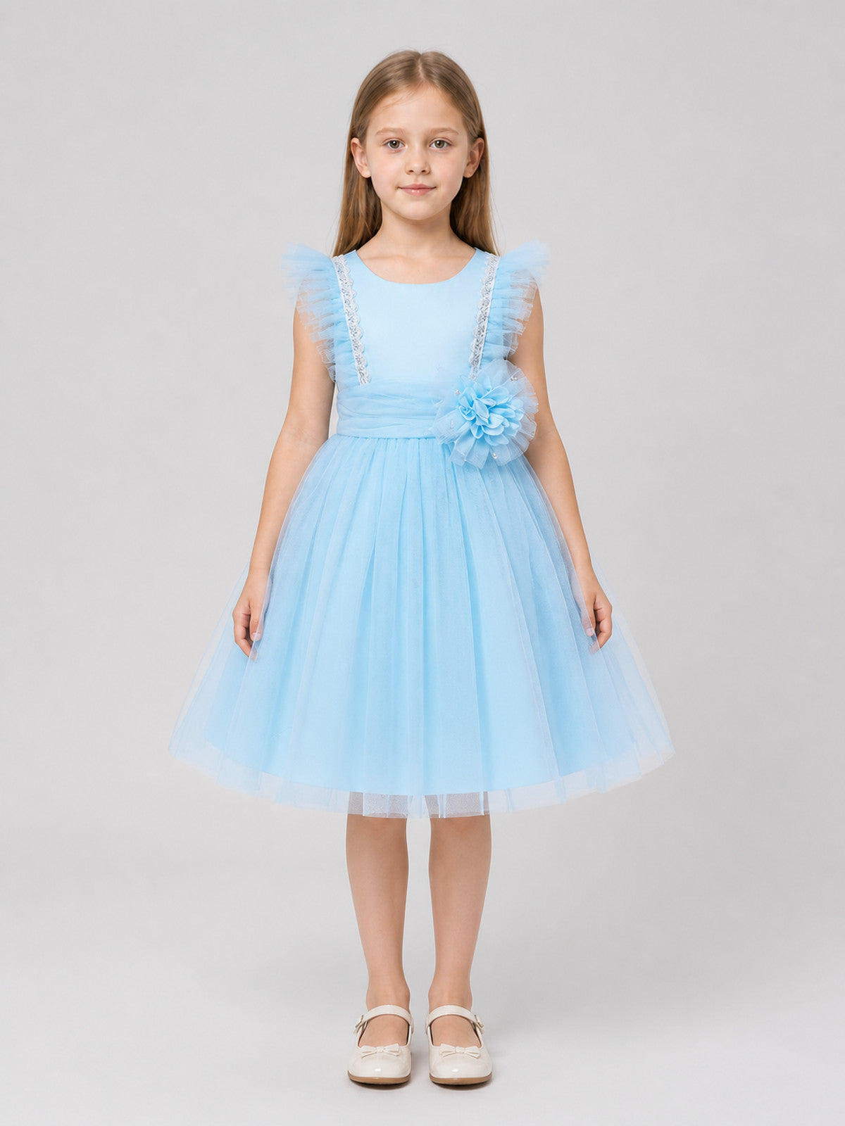 Full Tulle Dress with Sequins, Dressy on-model view