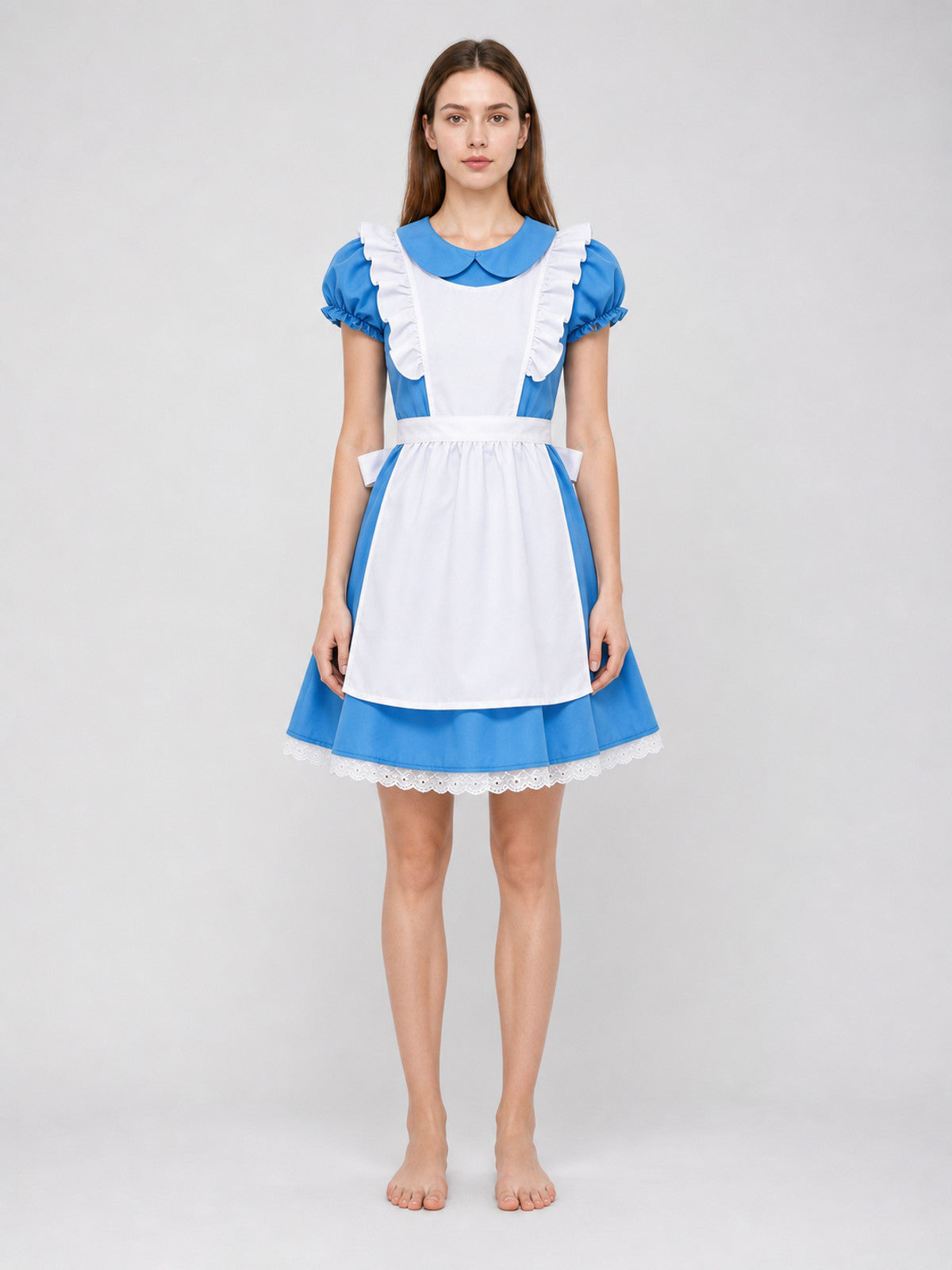 Alice Blue and White Costume Dress with Accessories