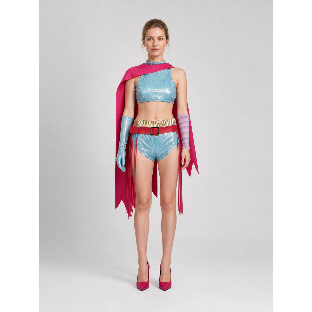 Gazelle Cosplay Costume from Zootopia 2, 6 Pieces on-model view