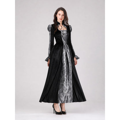 Gothic Vampire Dress with a Full Skirt