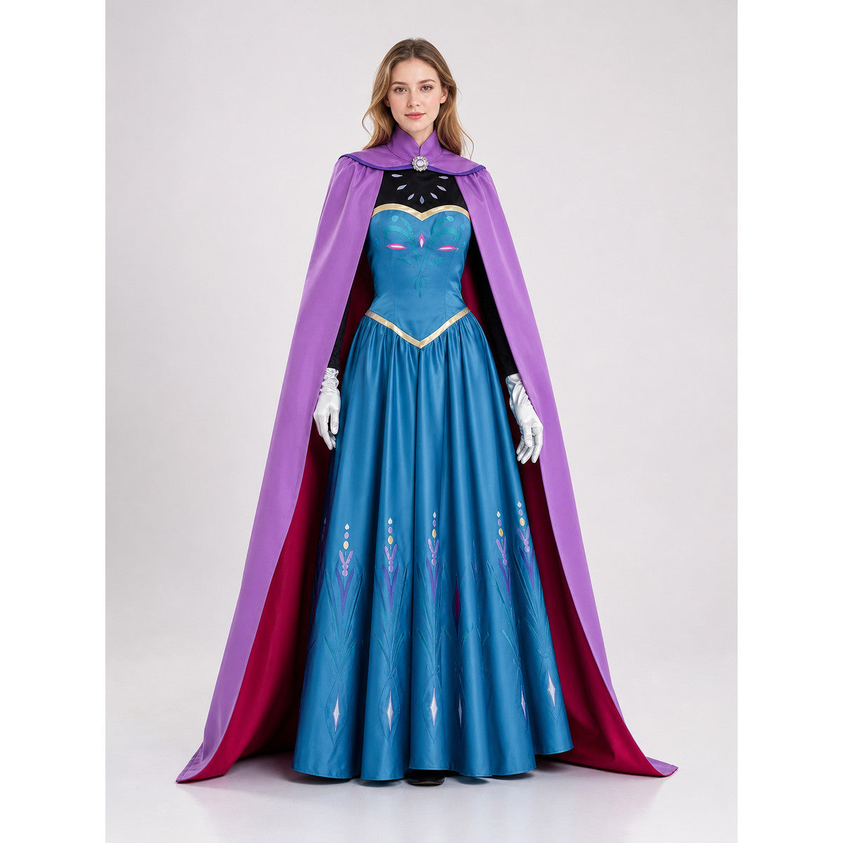 Snow White Carnival Costume with Cape and Gloves