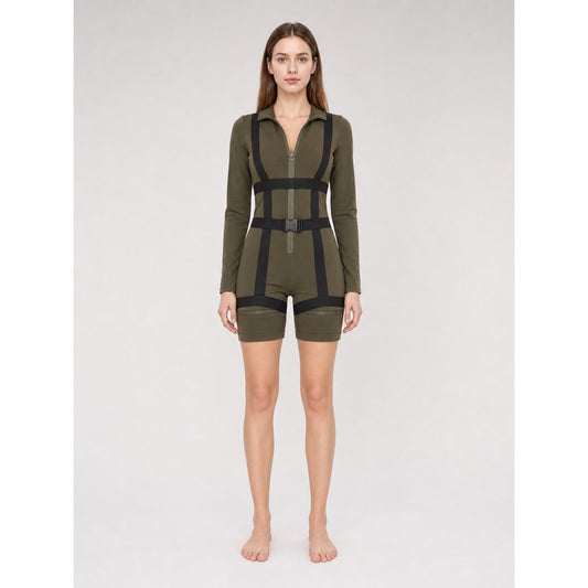 Military-Style Jumpsuit Costume for Parties