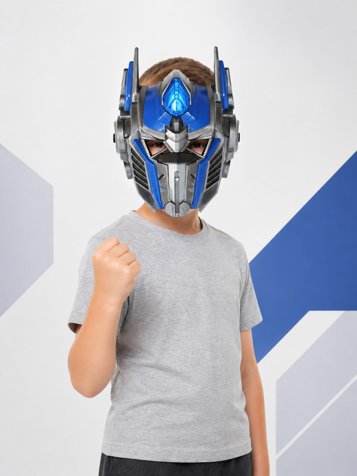 Carnival Robot Helmet Mask with Antennas