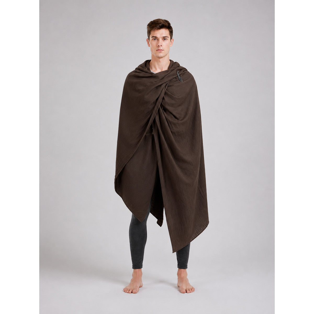Brown Hooded Cape