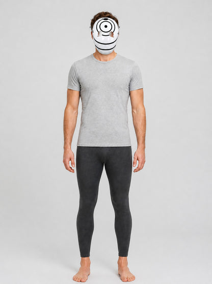 Tobi Mask, Anime Cosplay, White with Black Pattern on-model view
