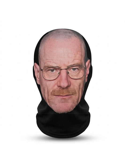 3D Printed Cosplay Mask Super Star Funny Face Masquerade Mask Mesh Transparent main product view