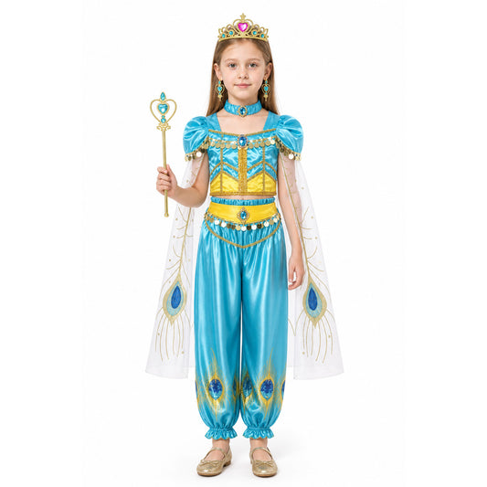 Princess Jasmine Costume with Cape and Crown main product view