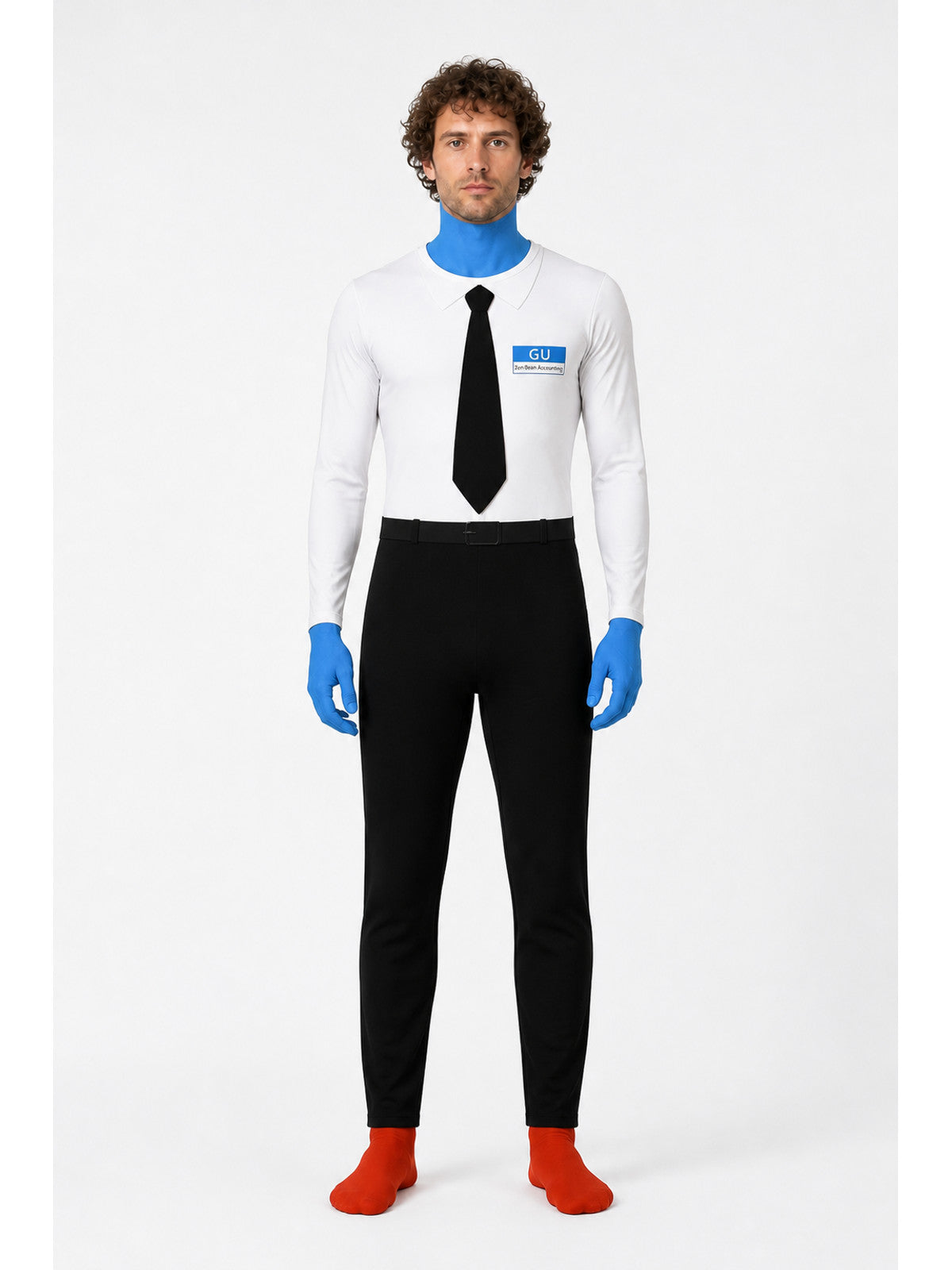Character Carnival Jumpsuit with Glasses and Tie main product view