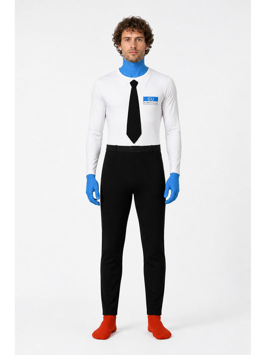 Character Carnival Jumpsuit with Glasses and Tie main product view