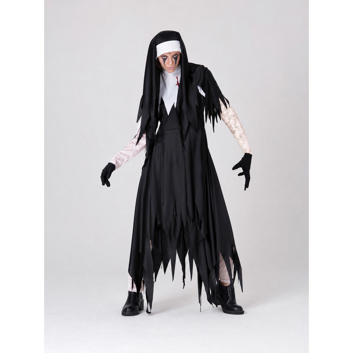 Halloween monk costume, ripped cassock