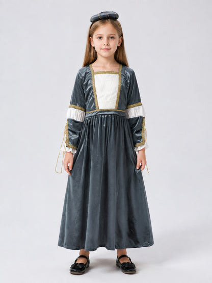 Long Medieval-Style Carnival Dress on-model view